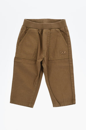 Pantaloni PSTAKB in Cotone Leggero con Elastico in Vita