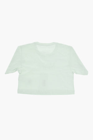 MM6 Oversized Crewneck T-Shirt with Glitter Logo