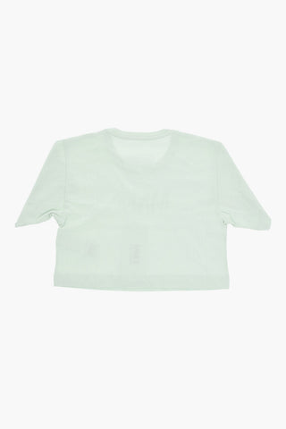MM6 Oversized Crewneck T-Shirt with Glitter Logo