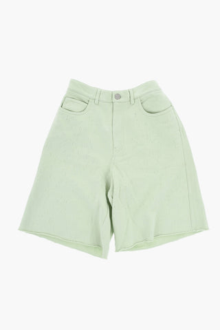MM6 Baumwoll-Shorts mit Vintage-Effekt