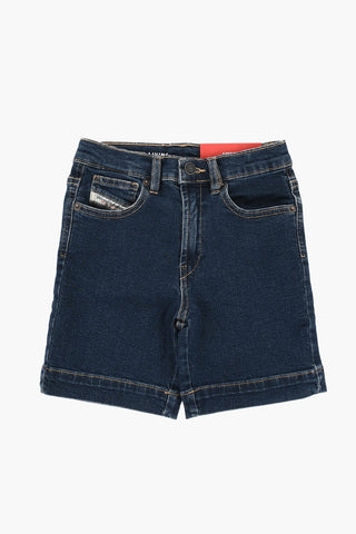 Denim Shorts D-MACS-SH-J with Exposed Seams
