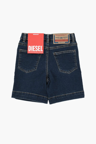 Denim Shorts D-MACS-SH-J with Exposed Seams