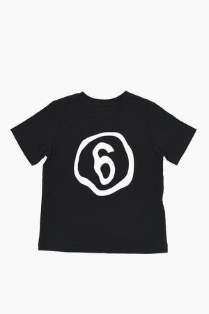 MM6 T-shirt Girocollo In Cotone con Logo