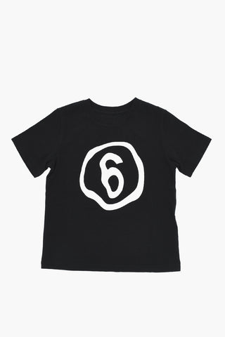 MM6 T-shirt Girocollo In Cotone con Logo
