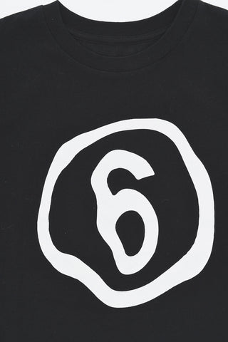 MM6 T-shirt Girocollo In Cotone con Logo