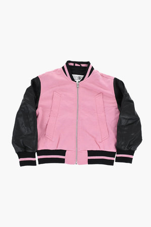 MM6 Felpa Bicolore con Chiusura Zip