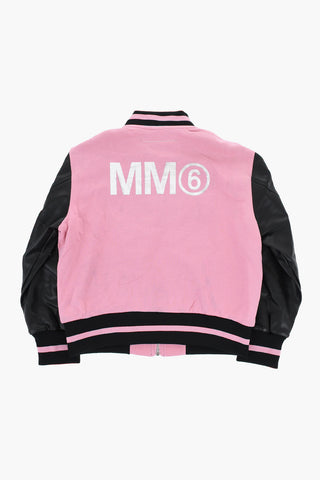 MM6 Two-Tone Zip-Up Sweatshirt