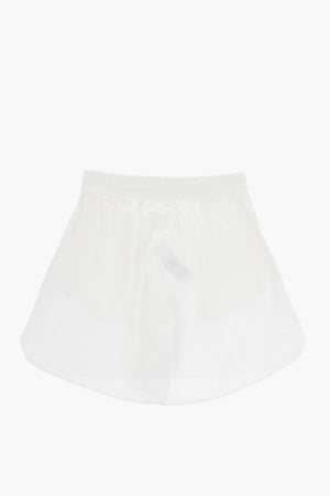 MM6 Satin Shorts with Elastic Waist