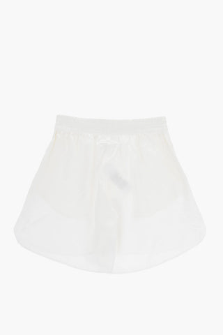 MM6 Satin Shorts with Elastic Waist