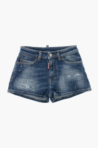 Distressed-Effect Shorts