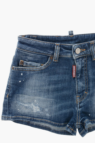 Distressed-Effect Shorts
