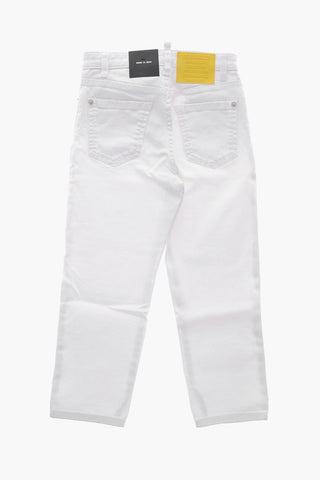 Jeans BOSS 10 A Lavaggio Chiaro con Logo in Rilievo