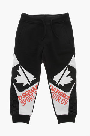 Two-Tone Joggers with Mesh Details
