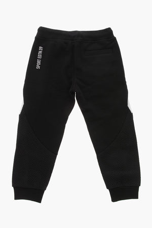 Two-Tone Joggers with Mesh Details