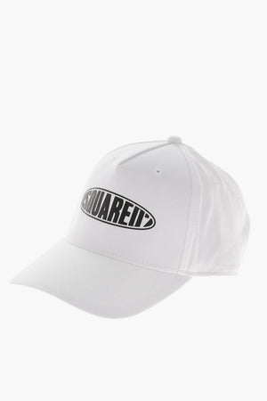 Cappello da Baseball in Cotone con Logo a Contarsto