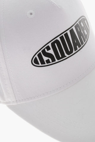 Cotton Baseball Cap with Contrast Logo