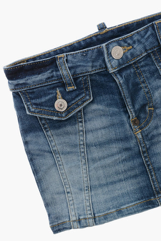 Denim-Rock mit 4 Taschen