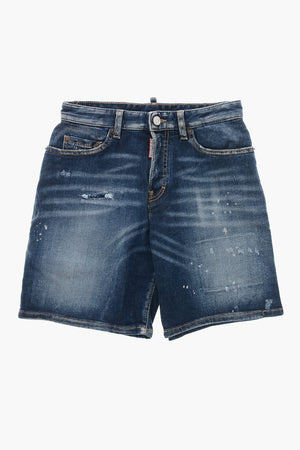 Shorts Effetto Distressed