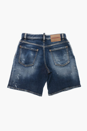 Shorts Effetto Distressed