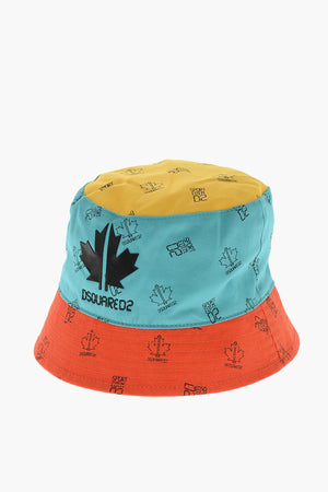Cappello Bucket Color Block con Monogram All-Over