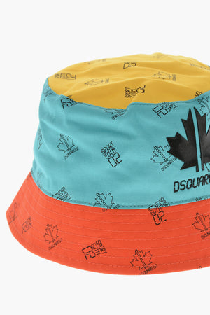 Cappello Bucket Color Block con Monogram All-Over