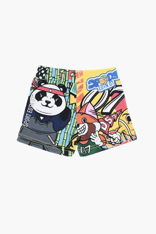 Shorts a Fantasia con Elastico in Vita