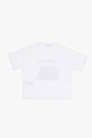 T-Shirt in Jersey di Cotone Stampata