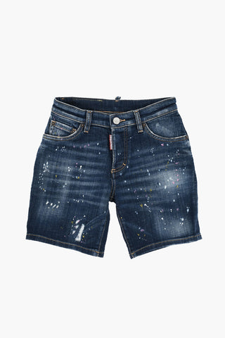 Denim-Shorts COMMANDO mit Lackeffekt-Details