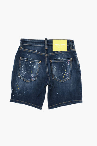 Denim-Shorts COMMANDO mit Lackeffekt-Details