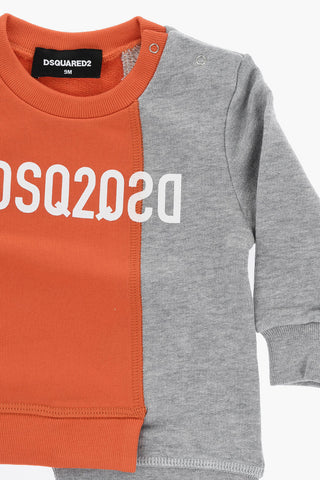 Felpa Asimmetrica Bicolore