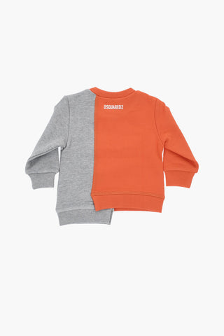 Felpa Asimmetrica Bicolore