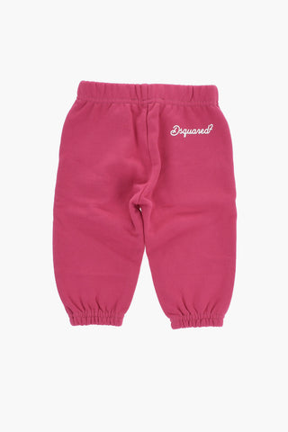 Joggers in Cotone Garzato con Logo Stampato