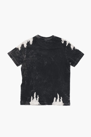 Rundhals-T-Shirt RELAX mit Acid-Wash-Effekt