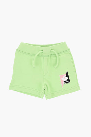 Brushed Cotton Shorts with Elastic Waistband
