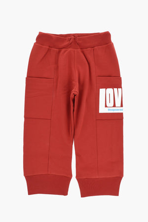 Joggers in Tinta Unita con Dettaglio in Rilievo