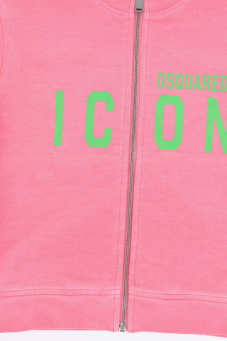 ICON Fluorescent Sweatshirt with Contrasting Logo