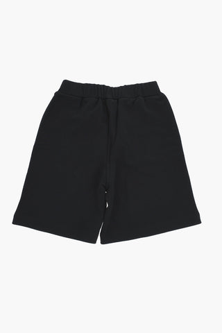 Brushed Cotton Shorts with Contrast Logo