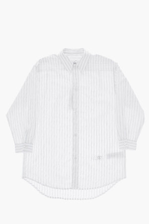 MM6 Gestreiftes Hemd mit Glitzerdetails