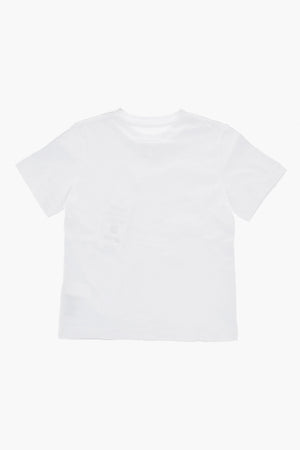 MM6 Metallic-Effect Cotton Crewneck T-shirt