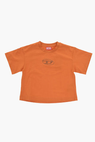 T-shirt Girocollo TNISSE in Cotone con Monogram Glitter