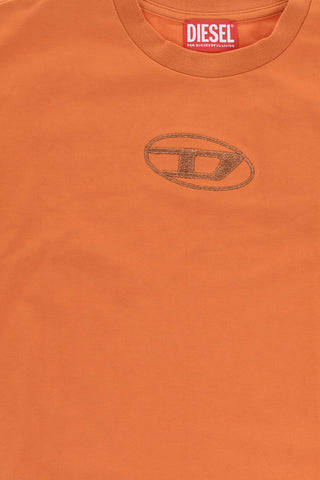 T-shirt Girocollo TNISSE in Cotone con Monogram Glitter
