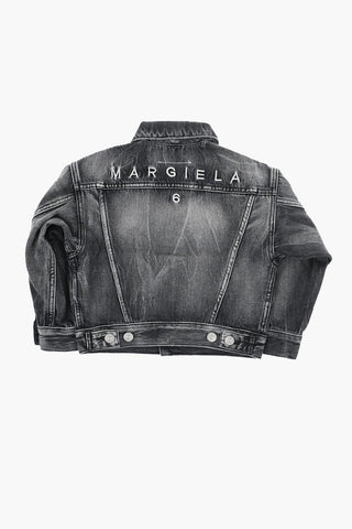 MM6 Denimjacke mit gesticktem Logo