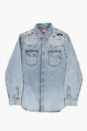 Vintage-Effect Denim Jacket COCEAN
