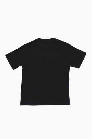 T-shirt Girocollo Oversized in Cotone con Stampa