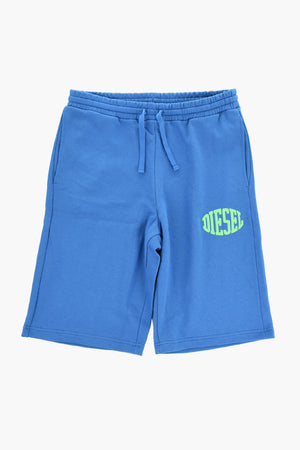 Shorts in Cotone con Logo ed Elastico in Vita