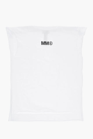 MM6 단색 가벼운 면 비치 커버업