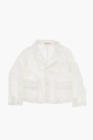 Solid-Color Stretch Cotton Jacket