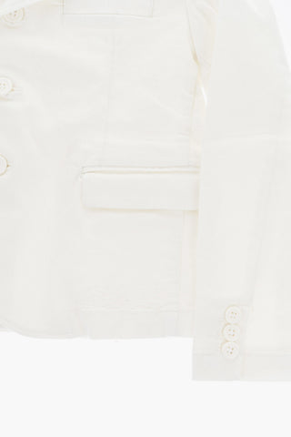 Solid-Color Stretch Cotton Jacket