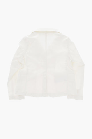 Solid-Color Stretch Cotton Jacket