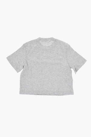 Solid-Color Crewneck T-Shirt with Glitter Logo